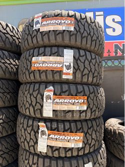 37x12.50r20 Arroyo tires nuevas con 50,000 millas de garantía las 4