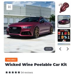 Wicked Wine Complete Car Plasti Dip Peelable Paint Kit Comes With Everything 