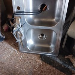 Stainless Steel Double Sink 