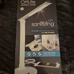 Ottlite Wellness Series LED Santizing Lamp With USB Charging Port