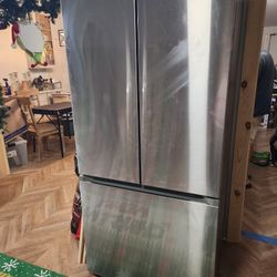 Stainless Steel Samsung Fridge And Freezer