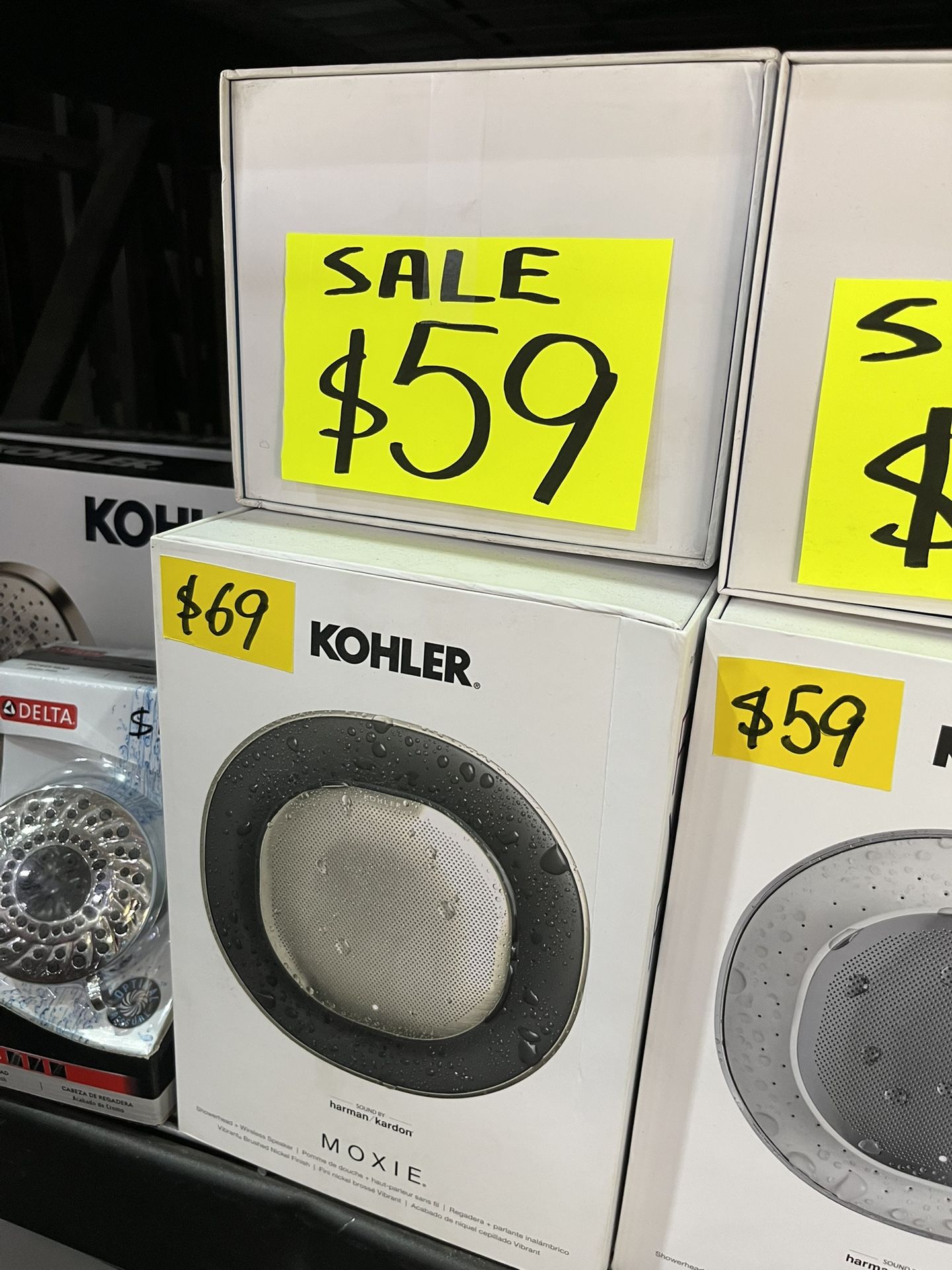 KOHLER Moxie 1.75 gpm Shower Head with Waterproof Speaker Featuring Bluetooth Wireless Technology and sound by Harman Kardon