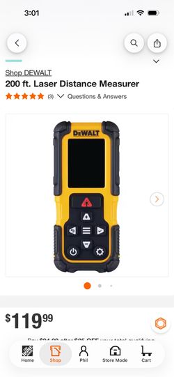 Laser distance measured