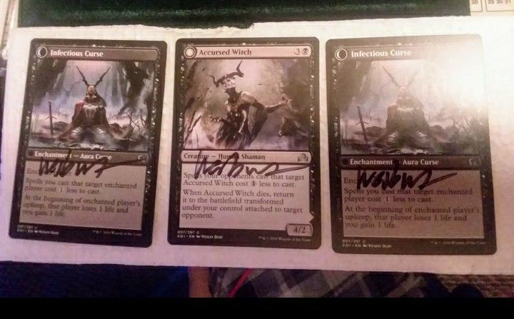 MTG Artist Proofs Signed/Autographed Magic The Gathering Cards Set of 3