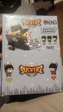 DC Justice League Suckerz Collectible Phone Stand