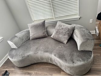 80in Gray Sofa