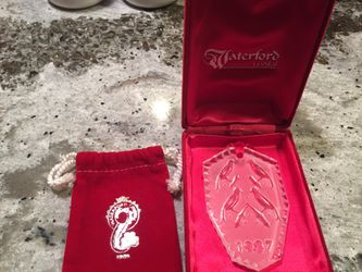Rare Waterford crystal Christmas Ornaments