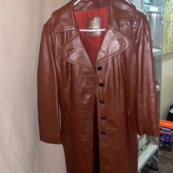 Leather coat