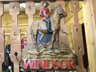 Windsor advertising sign Canadian/English