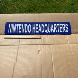 Nintendo Gamer Sign, Metal, 23 Inch Wide 
