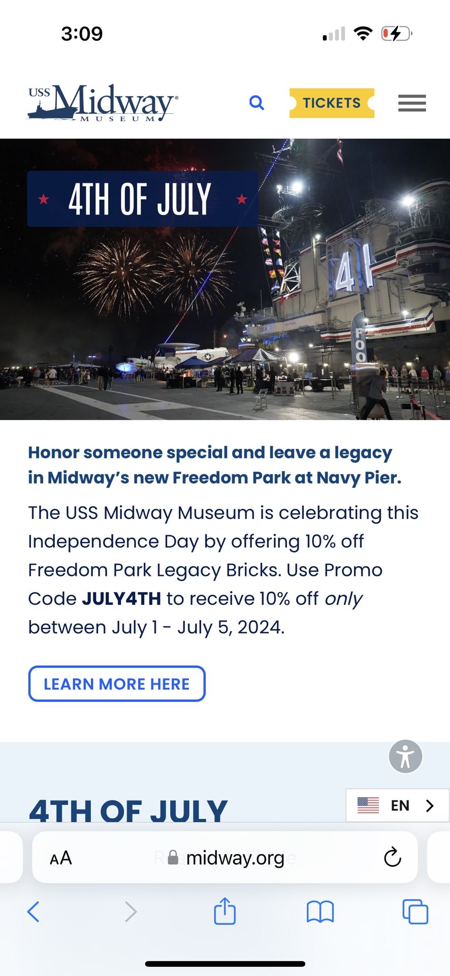 1 ticket to the midway big bay boom