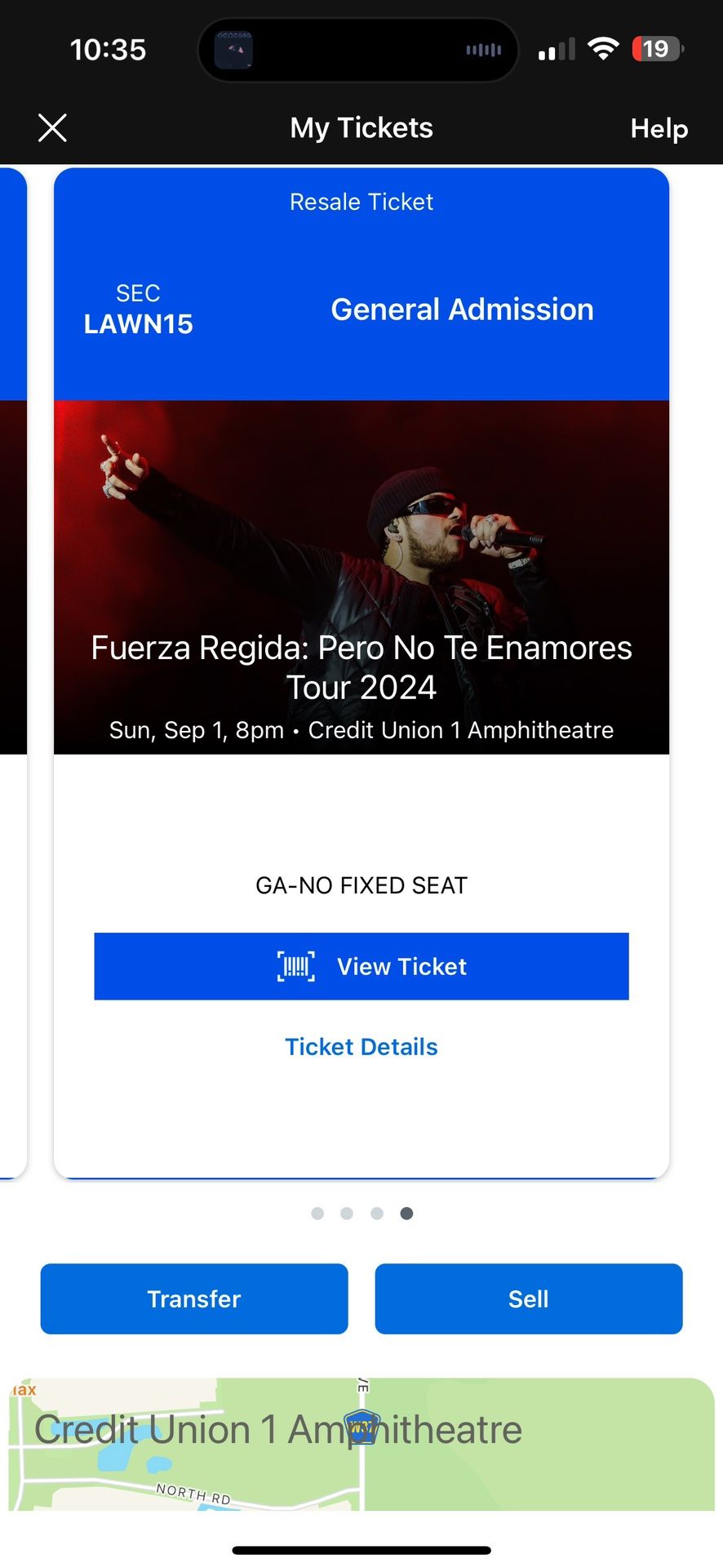 Fuerza regida concert general admission