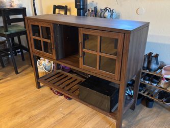 Dark Wood Console Table