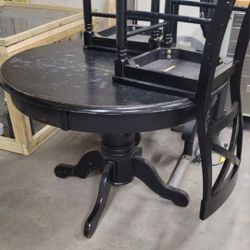 Heavy Duty Solid Wood Table and 2 Chairs 