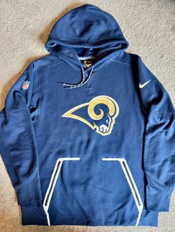 Nike NFL OnField Los Angeles Rams Navy Blue Hoodie