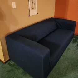 Nice Navy Blue Small Sofa