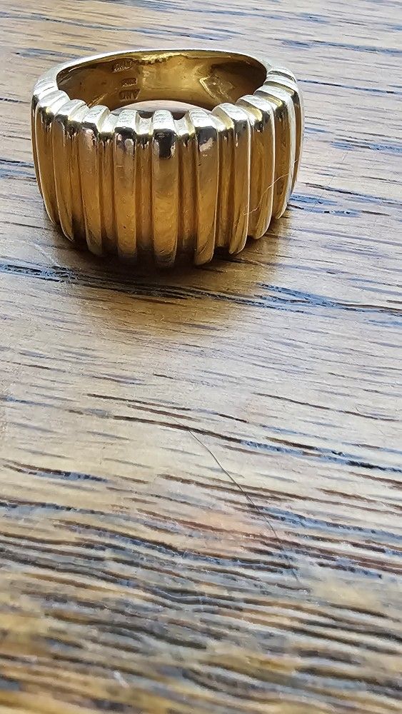 Solid 14K Yellow Gold Ring Size 8 11.17Grams
