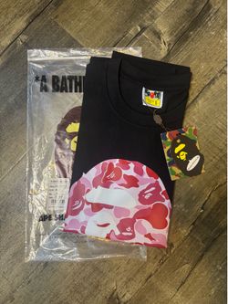 Bape t shirt pink