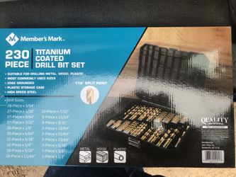 Titanium coated drill bit bits brand new