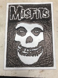Handmade Leather Misfits band patch