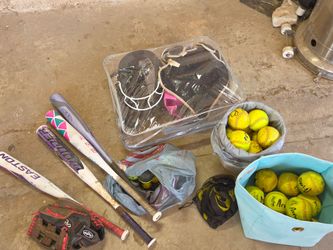 Softball gear.