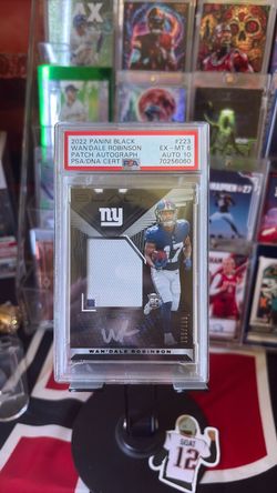 2022 Panini Black Wan'Dale Robinson Patch Auto PSA 6
