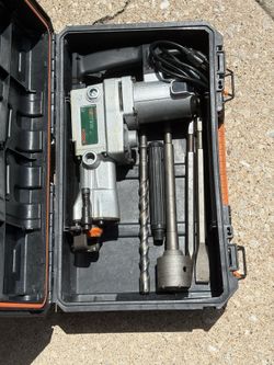 Heavy Duty Ridgid Hammer Drill w Bits