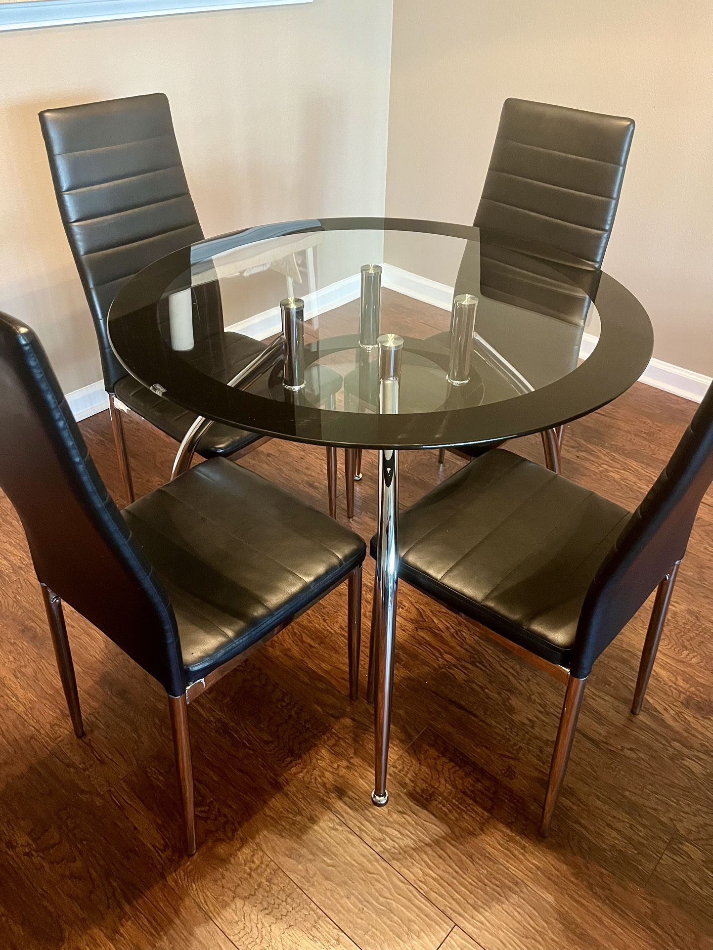 5pc Glass Dining Table