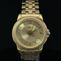 Pre-owned Tissot Ballade C277/377W Gold Plated Quartz Watch 