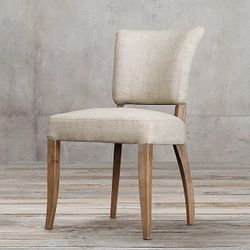 Restoration hardware fabric dining chairs hot sale