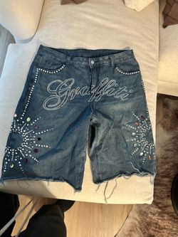 Supreme and bedazzled jorts