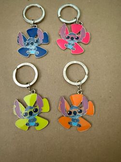 $2.00 each , Disney Stitch Flower Flair Piece Keychain