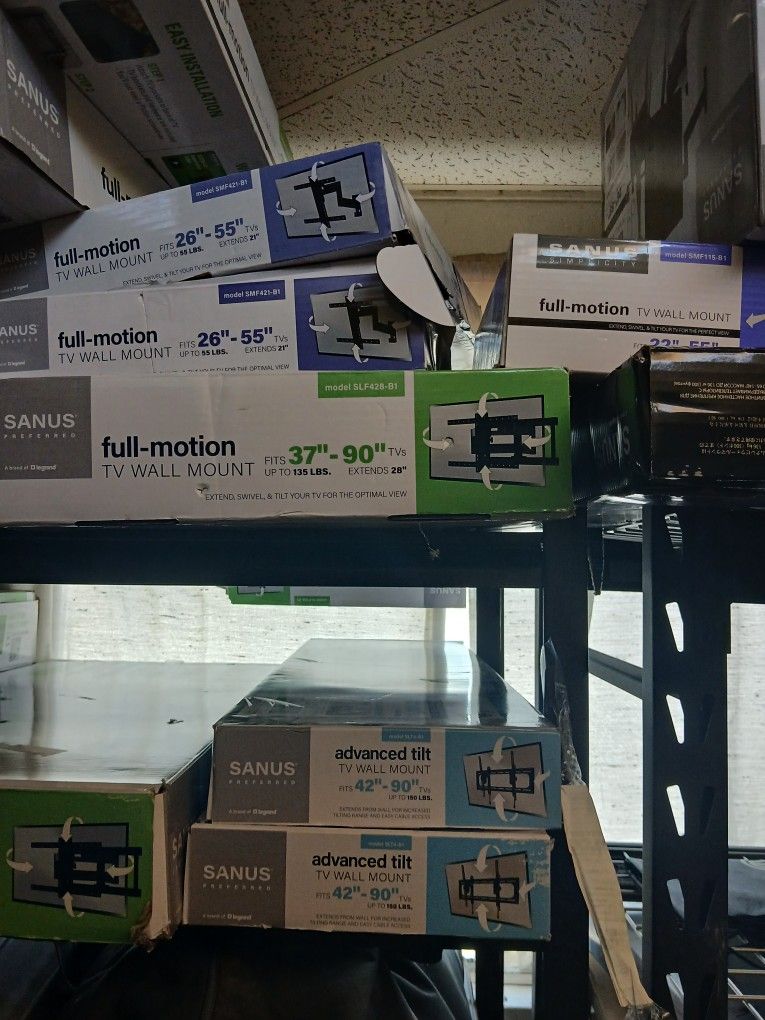 26"-55" TV Mount 40.00 And 37"-90" TV Mount 100.00