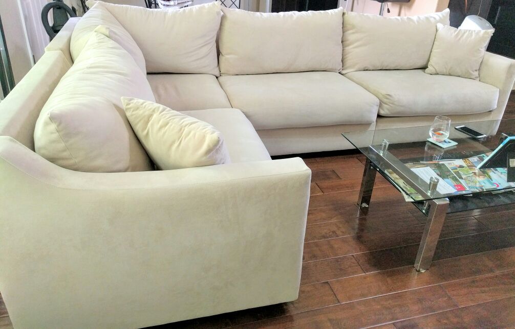 Beige Color L Sectional Couch (NEGOTIABLE)
