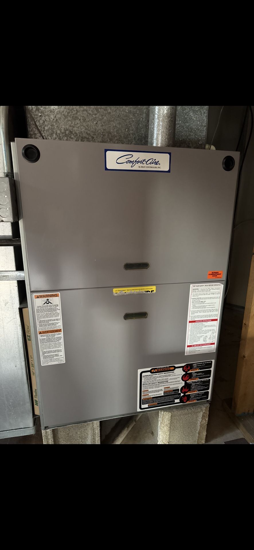 125k BTU Natural Gas Furnace “Works Perfectly”
