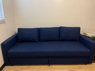 IKEA Frigeten blue sleeper sofa