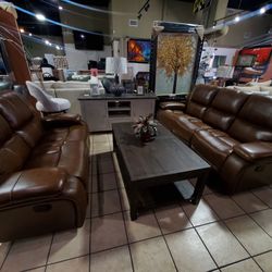 Leather Couch Set 