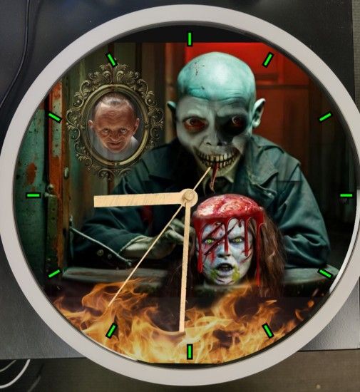 Exorcist Demon Led Dance Lights Evil Halloween Decor Clock