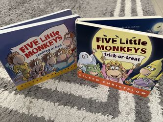 🐵Five Little Monkeys Books Bundle -2 books!