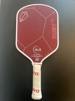 Six Zero 6.0 Ruby Pickleball Paddle 16mm