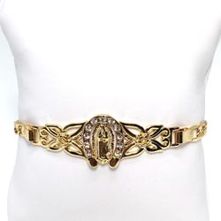 Horseshoe Virgin Mary Bracelet/ Pulsera De Herradura Virgencita