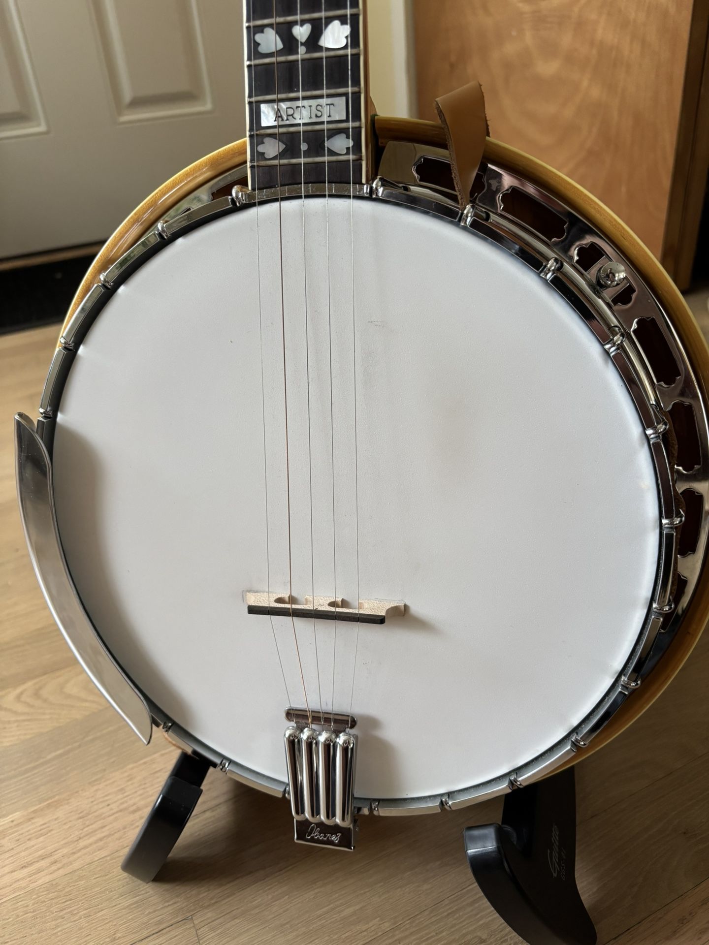 1976 Ibanez Artist 592FB Banjo, Natural Maple