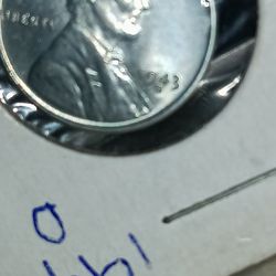 1943 Steel Lincoln Wheat Cent  UNC