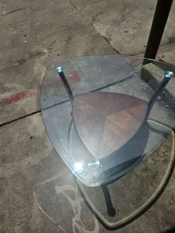 Glass top table