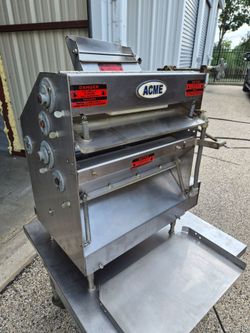 Commercial Dough Sheeter Double Pass Thru Pizza Dough Roller Bakery Pizzeria Restaurant by Acme