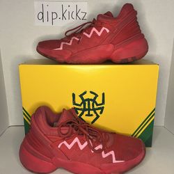 D.O.N Red/Pink Adidas Basketball Shoes
