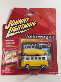 Johnny Lightning 1965 VW Samba Bus Die-Cast