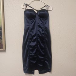 Ladies  Navy  Blue  Dress