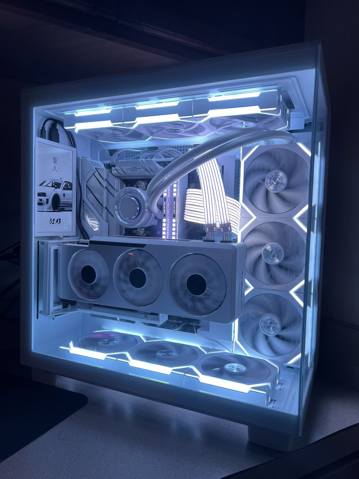 High End Gaming PC White Build