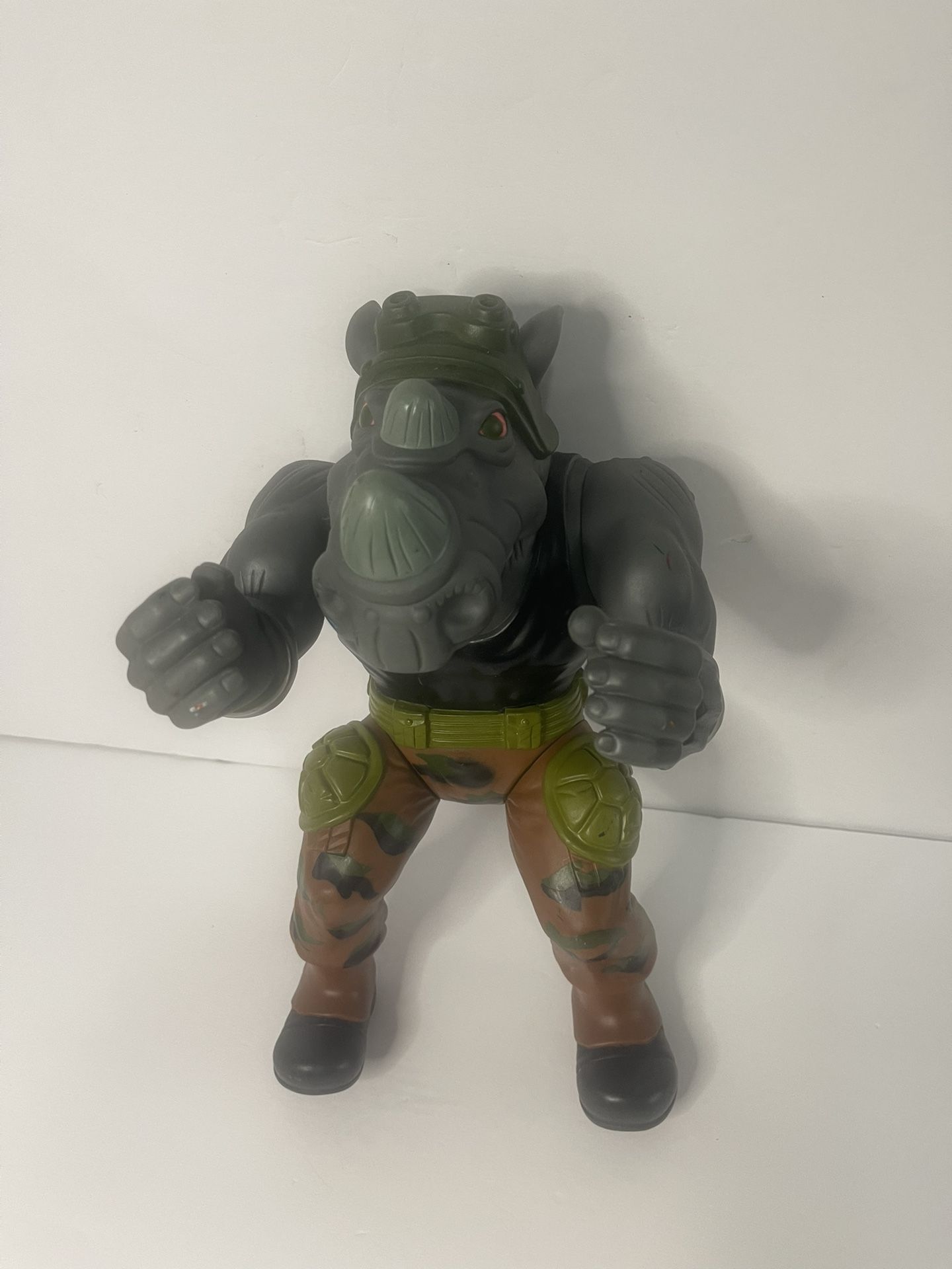 Vintage 1990 Playmates Giant Teenage Mutant Ninja Turtles Rocksteady 13” Figure